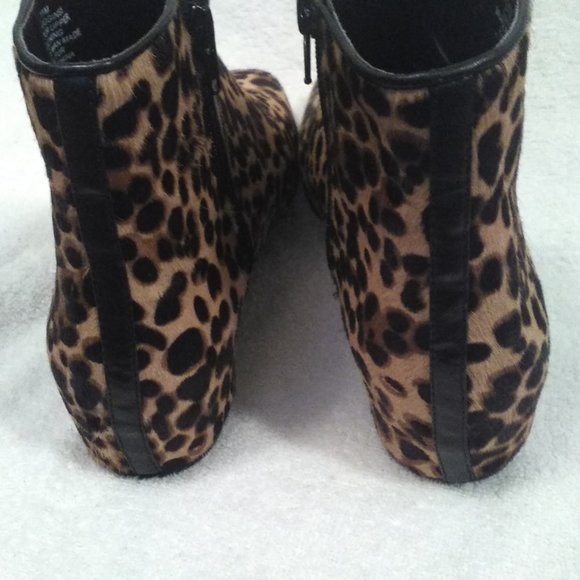 Nine West Leopard Print Ankle Boot  11M - Picture 5 of 12